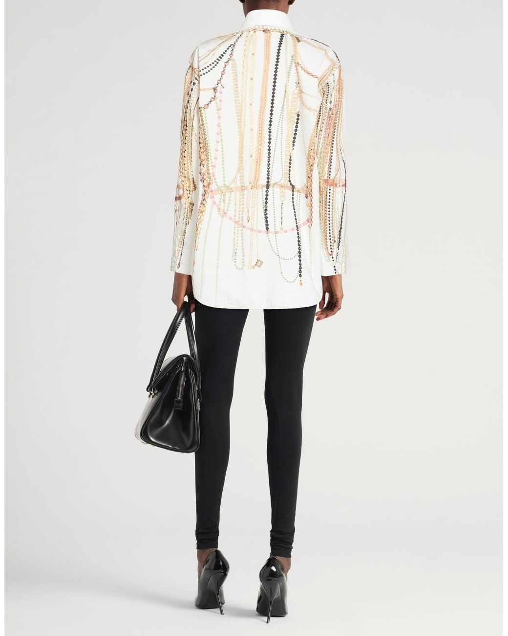 MM6 by Maison Margiela White Long Sleeve Shirt
