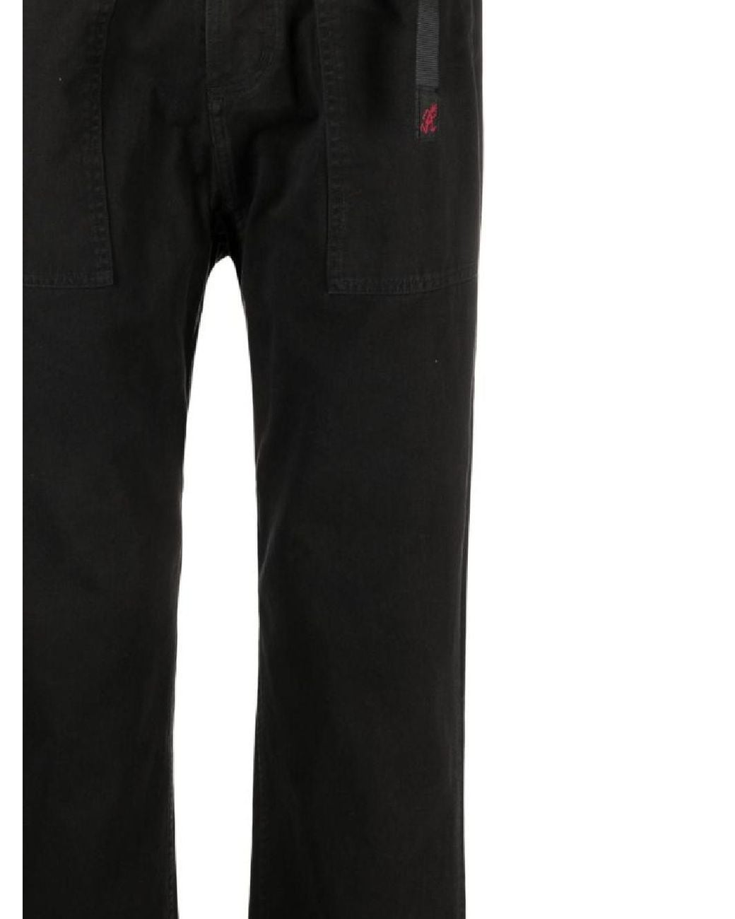 Gramicci Black Buckle-Fastening Cotton Cropped Trousers for men