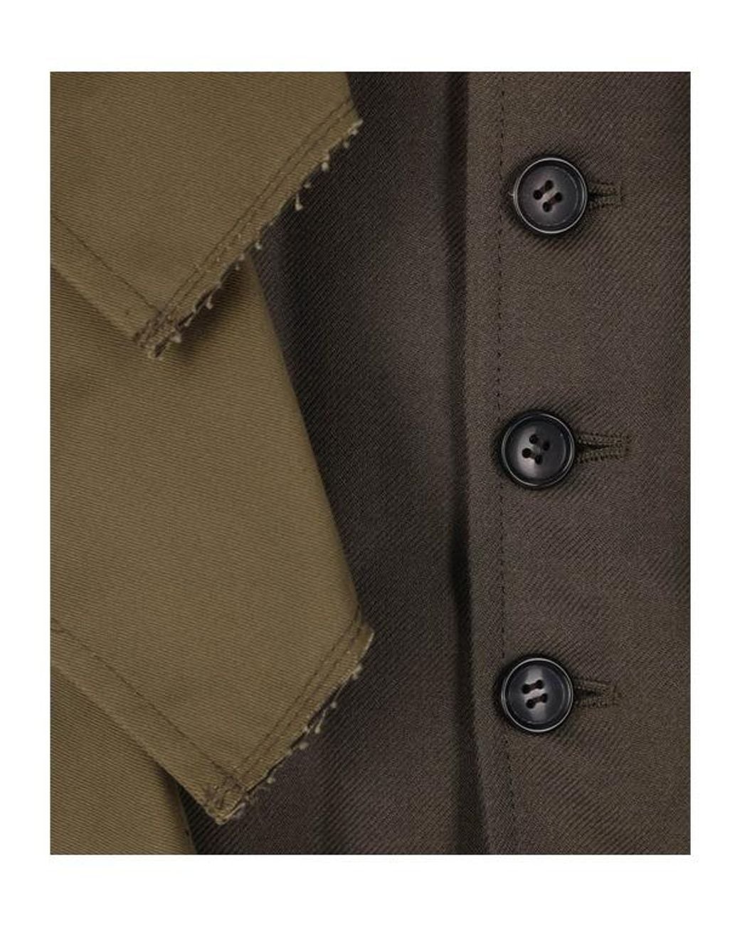 Comme des Garçons Green Homme Plus Buttoned Jacket for men