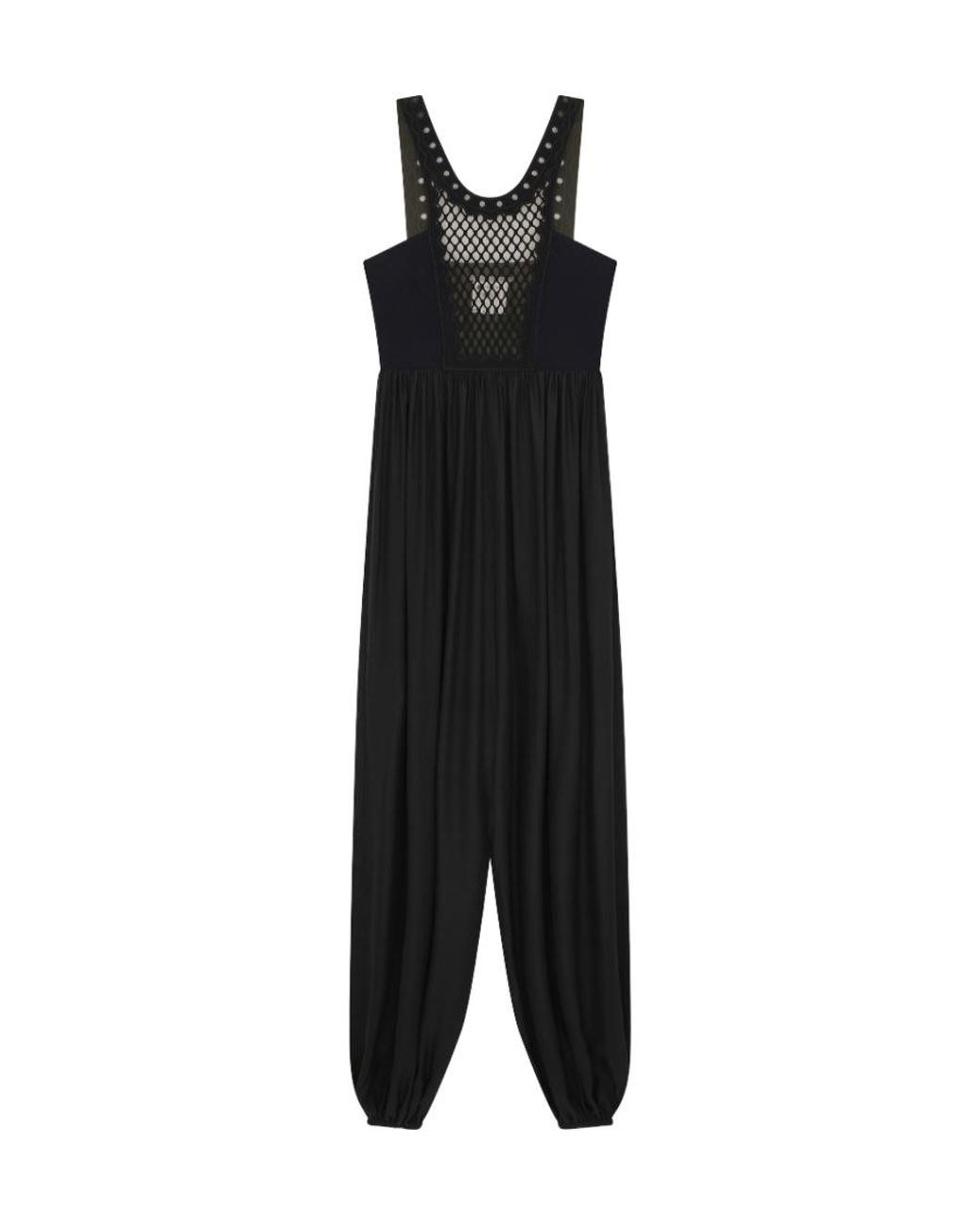 Stella McCartney Black Mesh-Panelled Jumpsuit