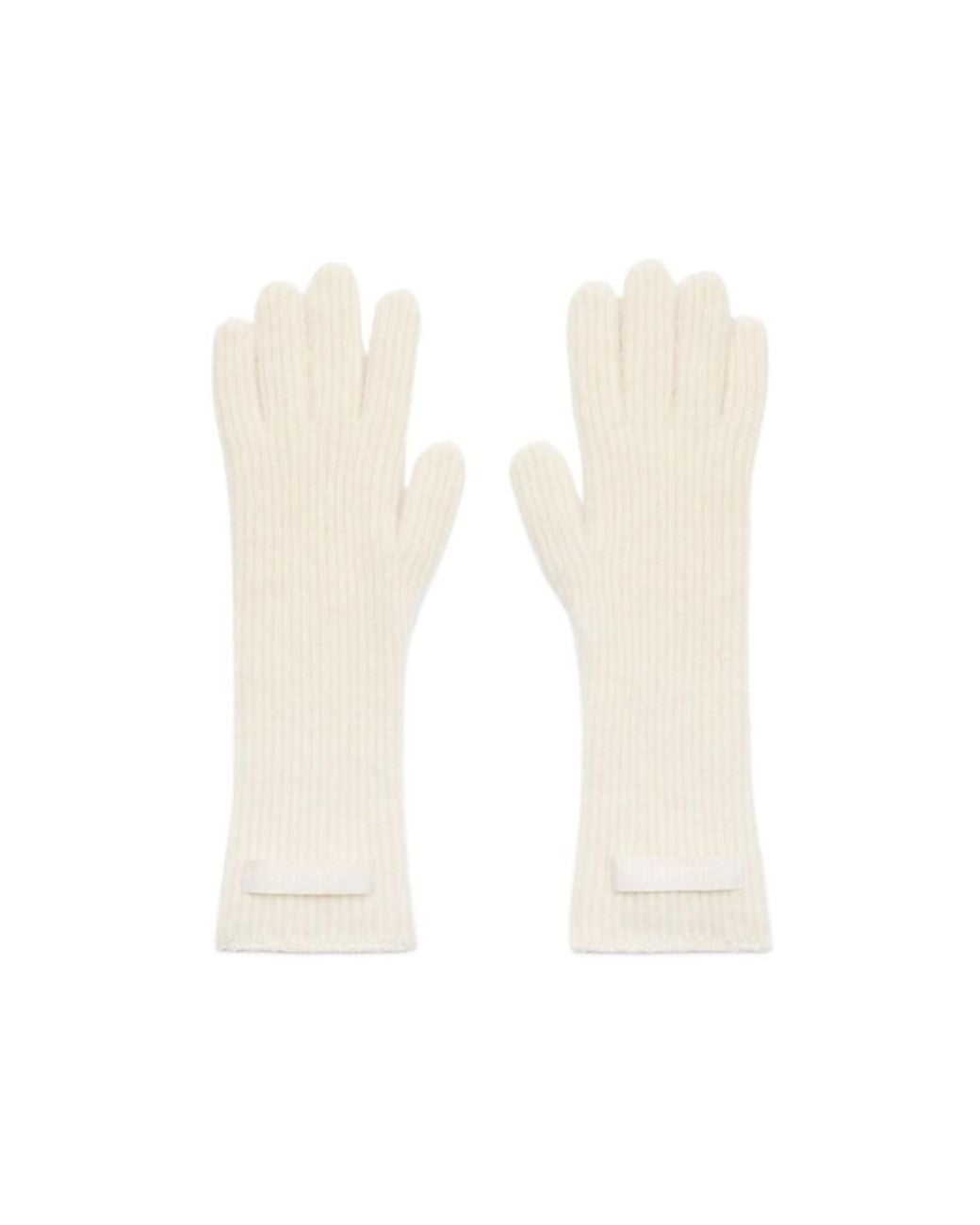 Jacquemus White The Gros Grain Gloves