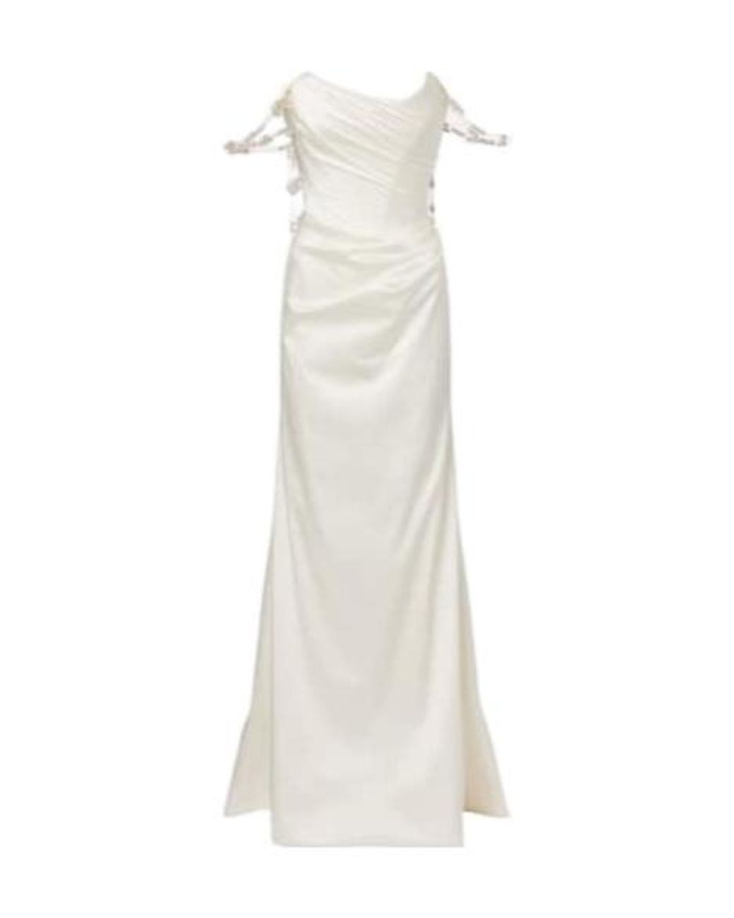 Vivienne Westwood White Bridal Charmer Embellished Gown