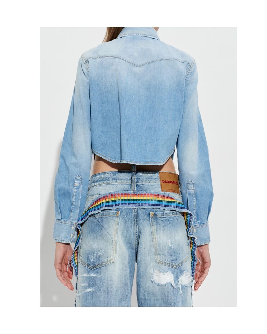 DSquared² Blue Long Sleeved Denim Shirt