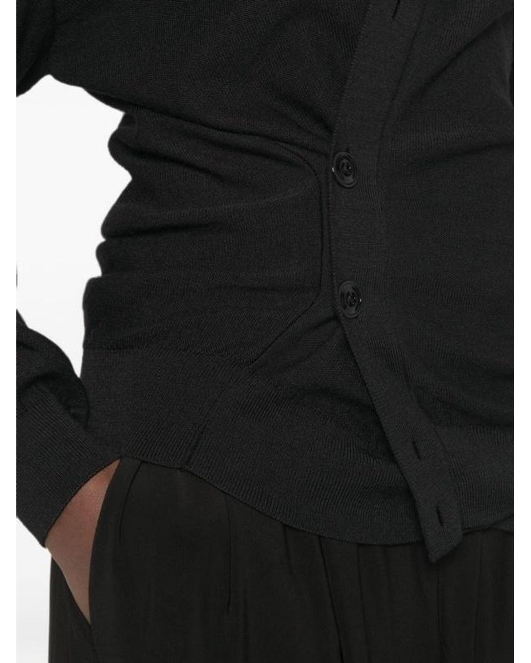 Lemaire Blue Relaxed V-Neck Cardigan