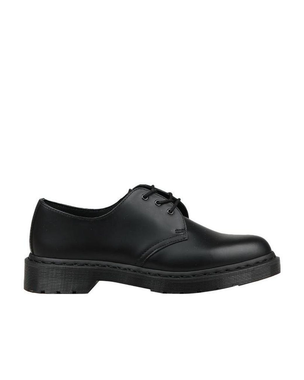 Dr. Martens Black Laced Derby Shoes for men