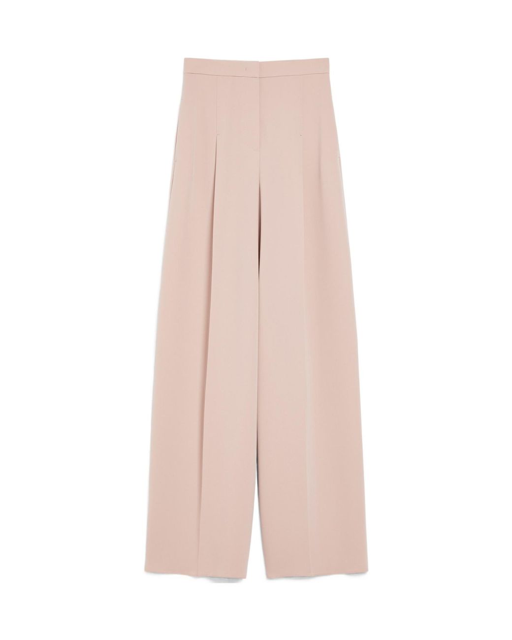 Max Mara Pink Lino High-Waisted Pants
