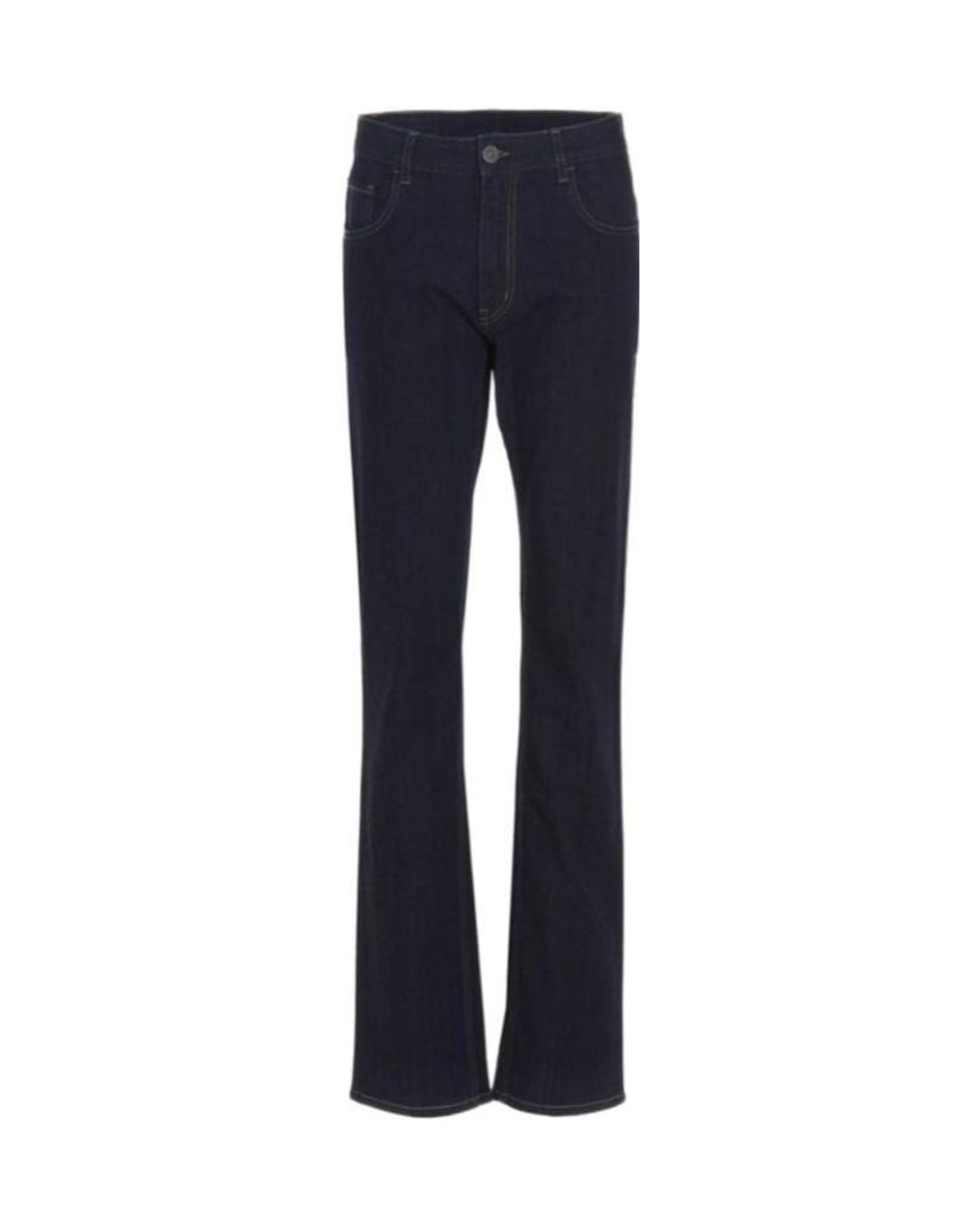 Prada Blue Five Pocket Stretched Jeans for men