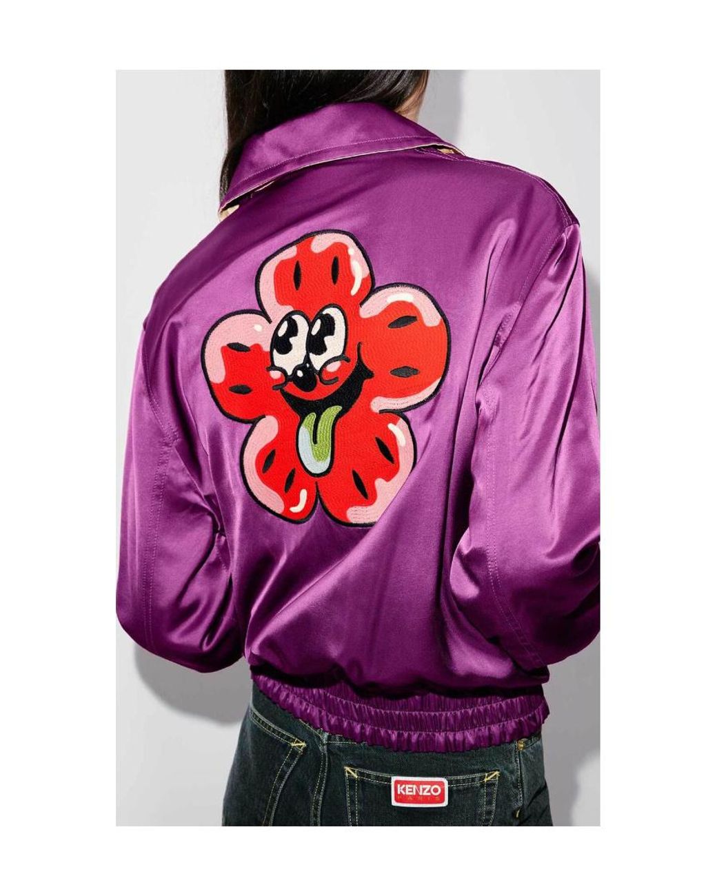 KENZO Purple Boke Boy Reversible Zipped Jacket