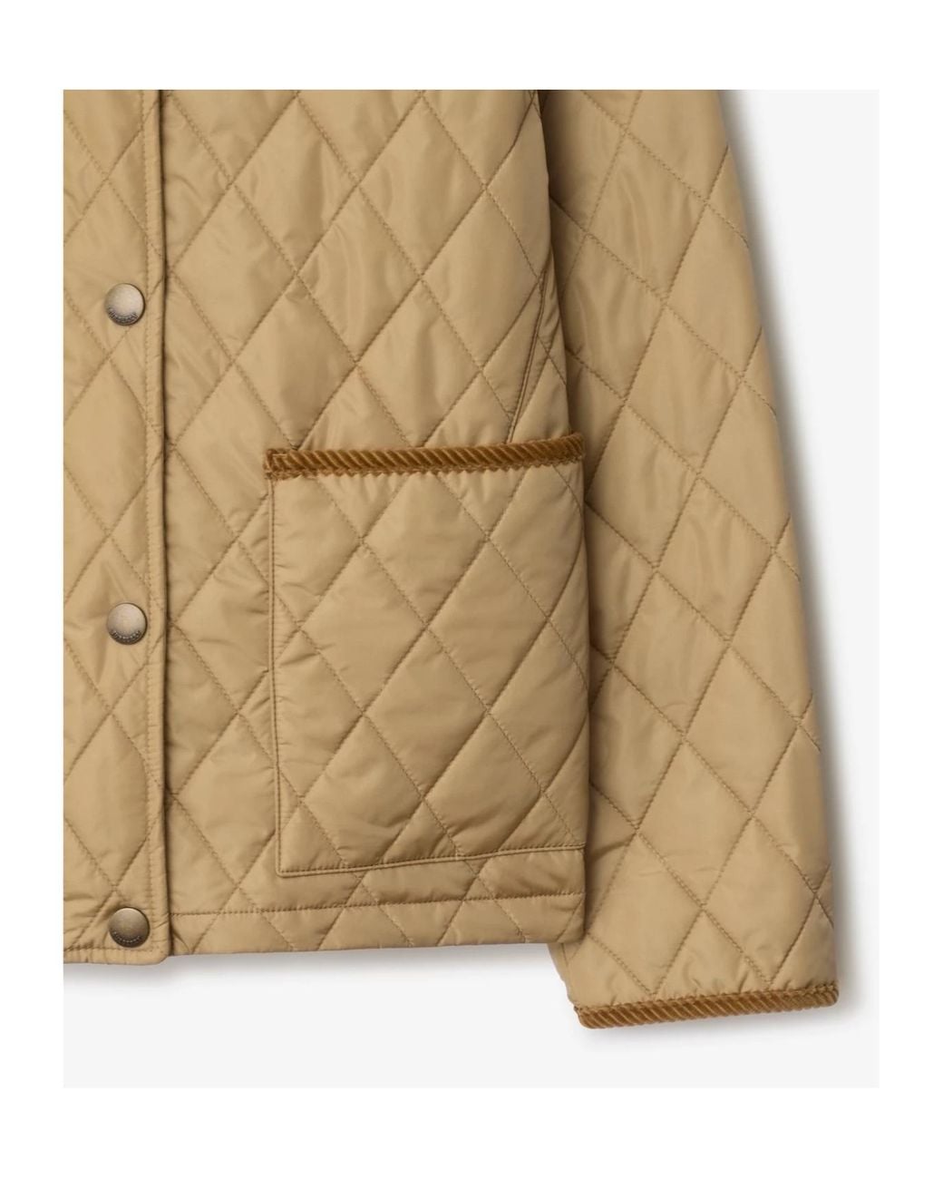 Burberry Natural Quilted Jacket Sand/Flax
