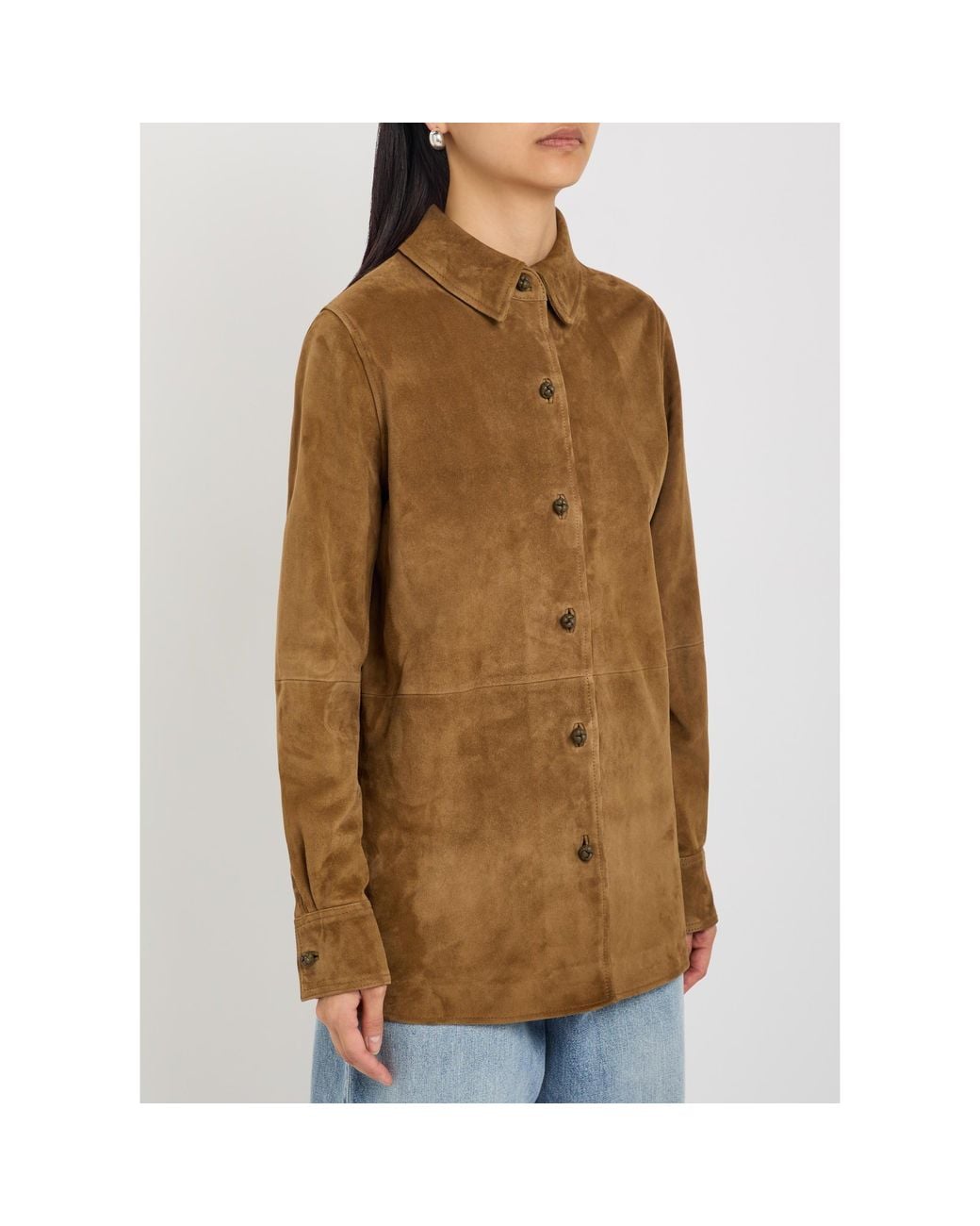 Rohe Brown Simple And Casual Shirt