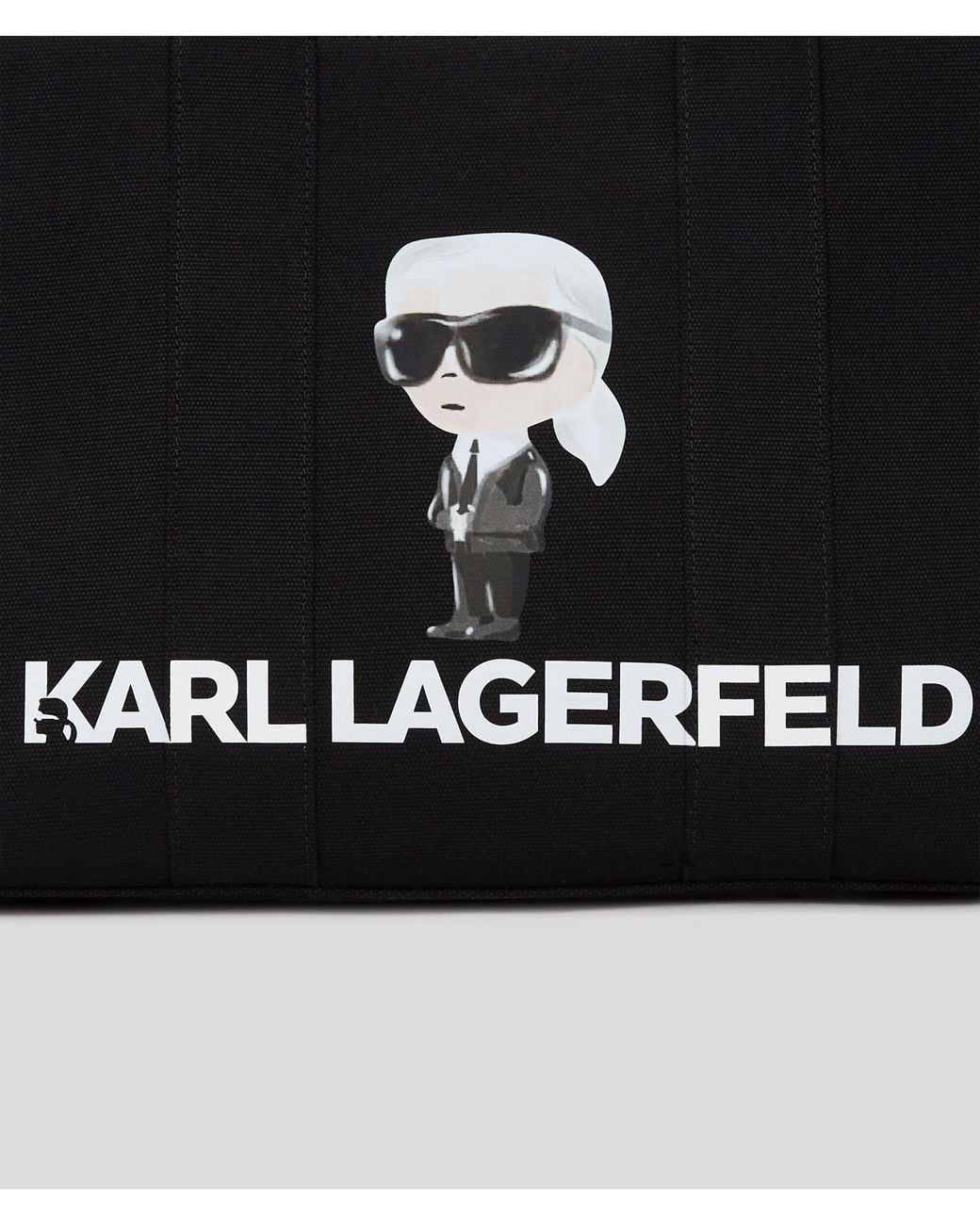 Karl Lagerfeld Black Ikon Aquarelle Tote Bag