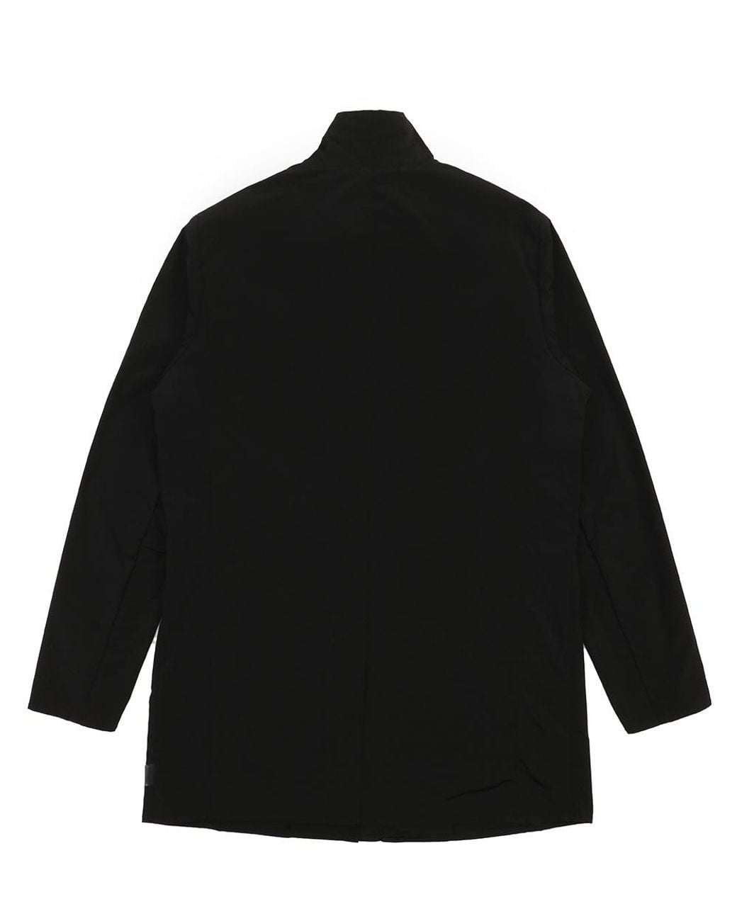 Armani Collezioni Black Loose-Fit Logo Casual Jacket for men