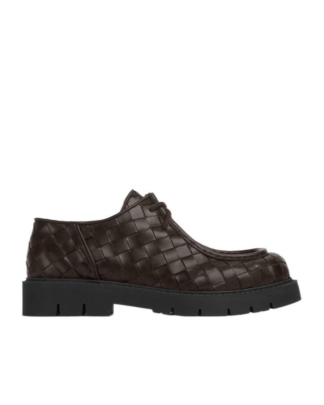 Bottega Veneta Brown Haddock Lace-Up Shoes for men
