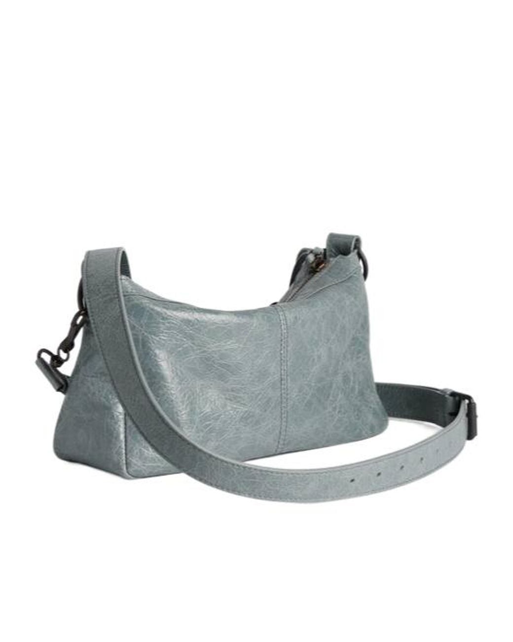 Balenciaga Gray Le City Moto Mini Shoulder Bag