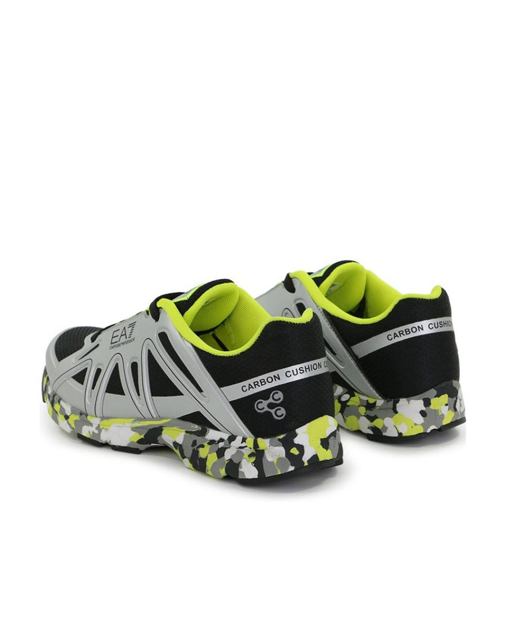EA7 Green Logo Lace Up Casual Sports Shoes for men