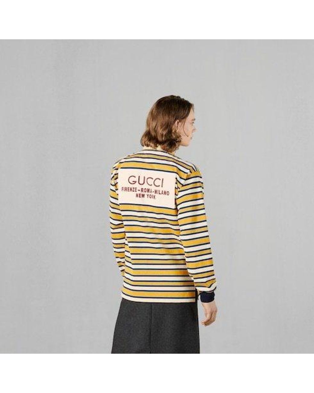 Gucci Multicolor Striped Polo Shirt for men