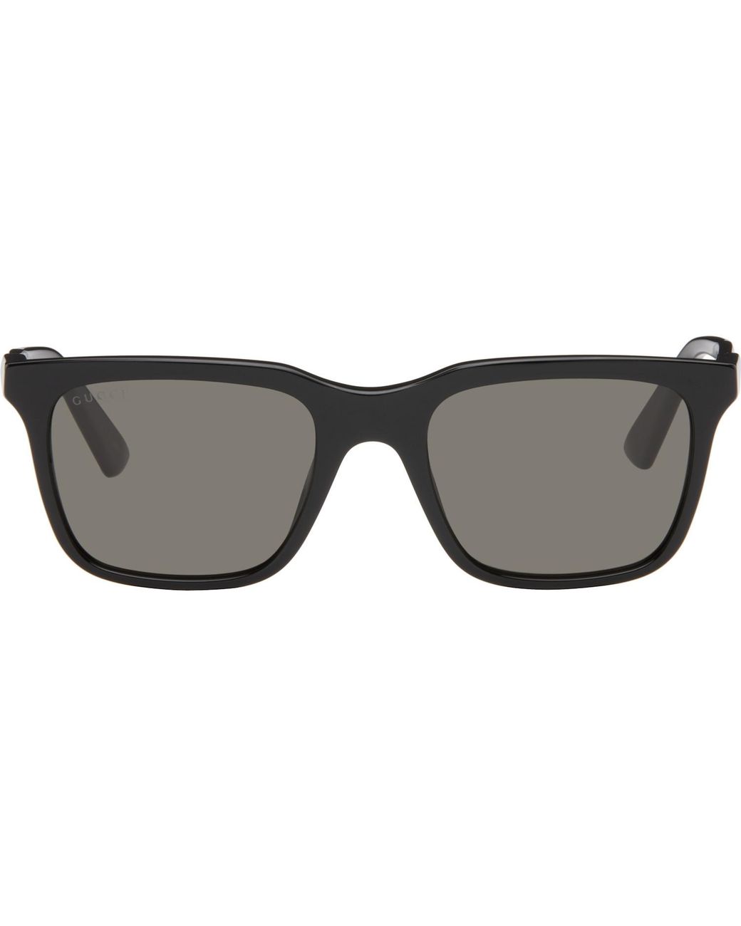 Gucci Black Eyewear Rectangle Frame Sunglasses for men