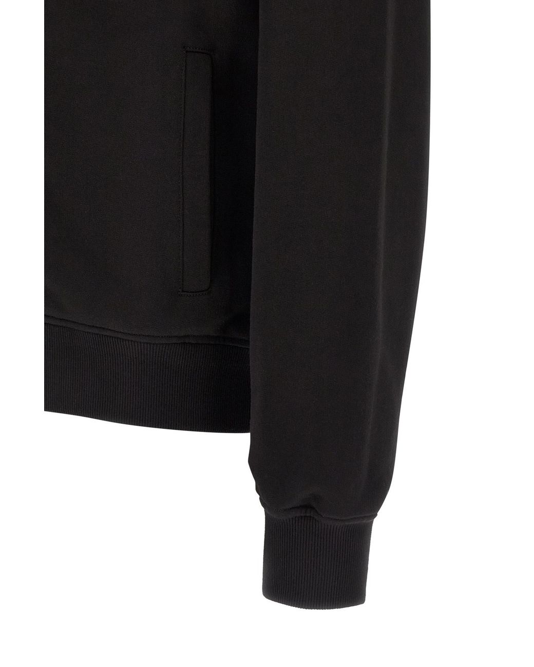 Dolce & Gabbana Black Heraldic Patch Drawstring Hoodie for men