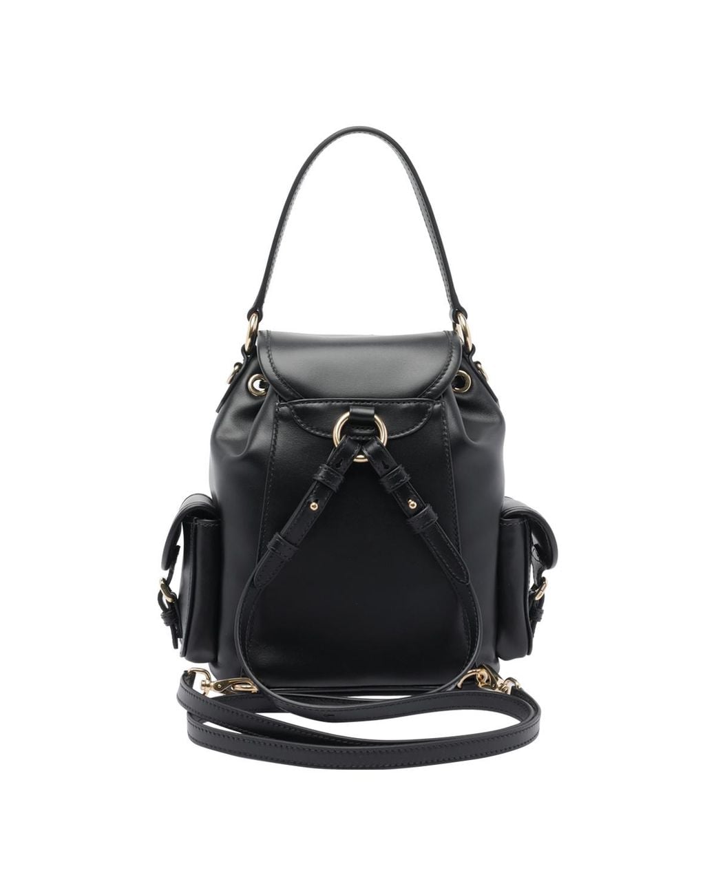 Miu Miu Black Flap Backpack