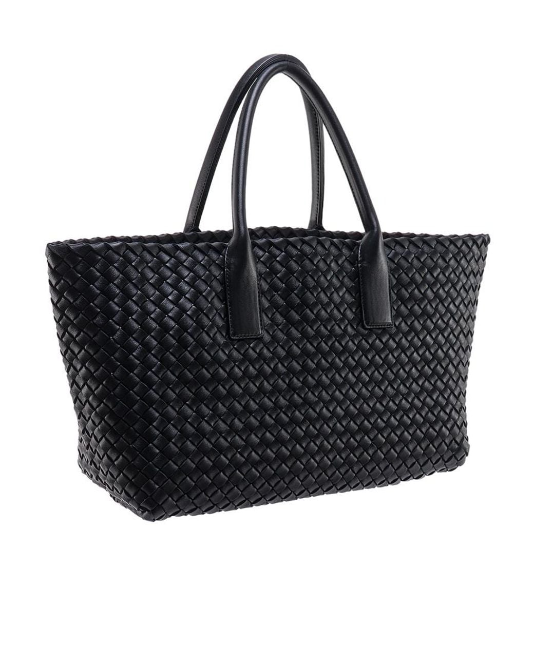 Bottega Veneta Black Small Cabat