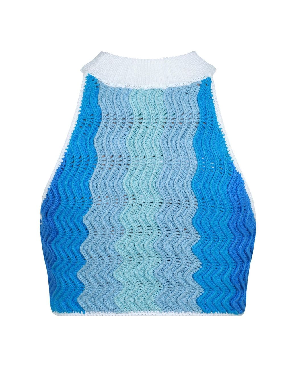 Casablanca Blue Gradient Camisole Crop Top