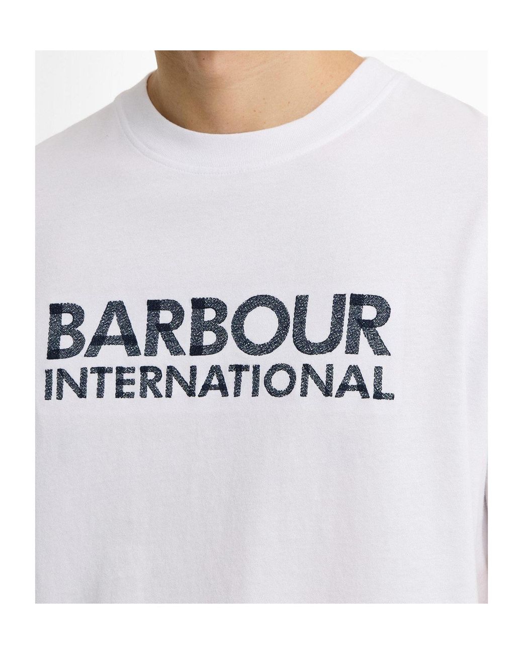 Barbour White Logo Short-Sleeve T-Shirt for men
