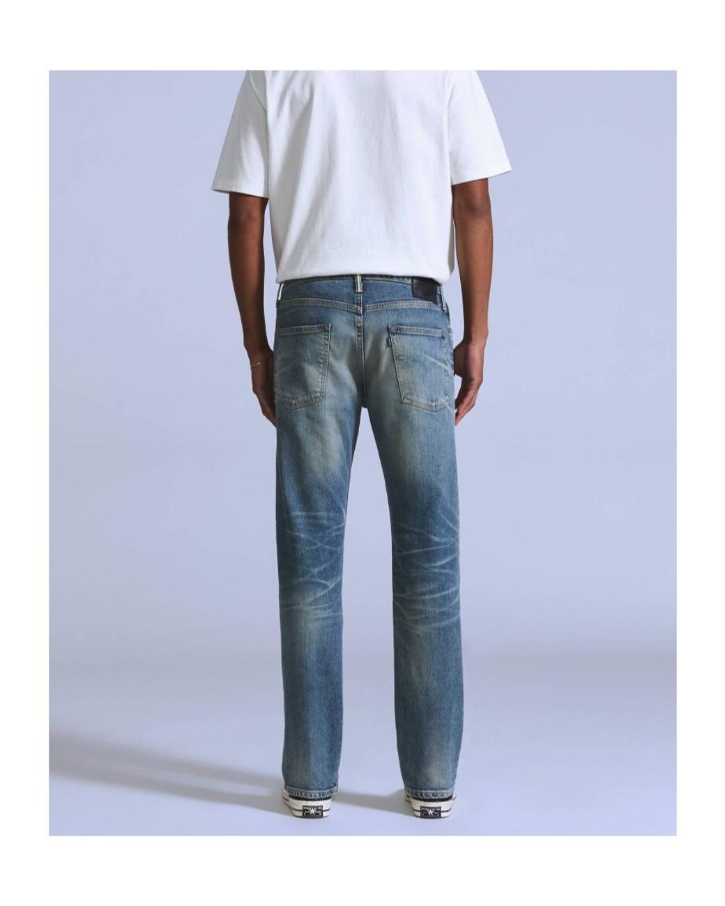 Levi's Blue 502 Taper Selvedge Jeans for men
