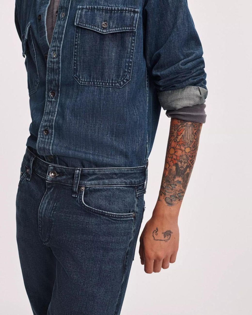Rag & Bone Blue Belt Loop Jeans for men