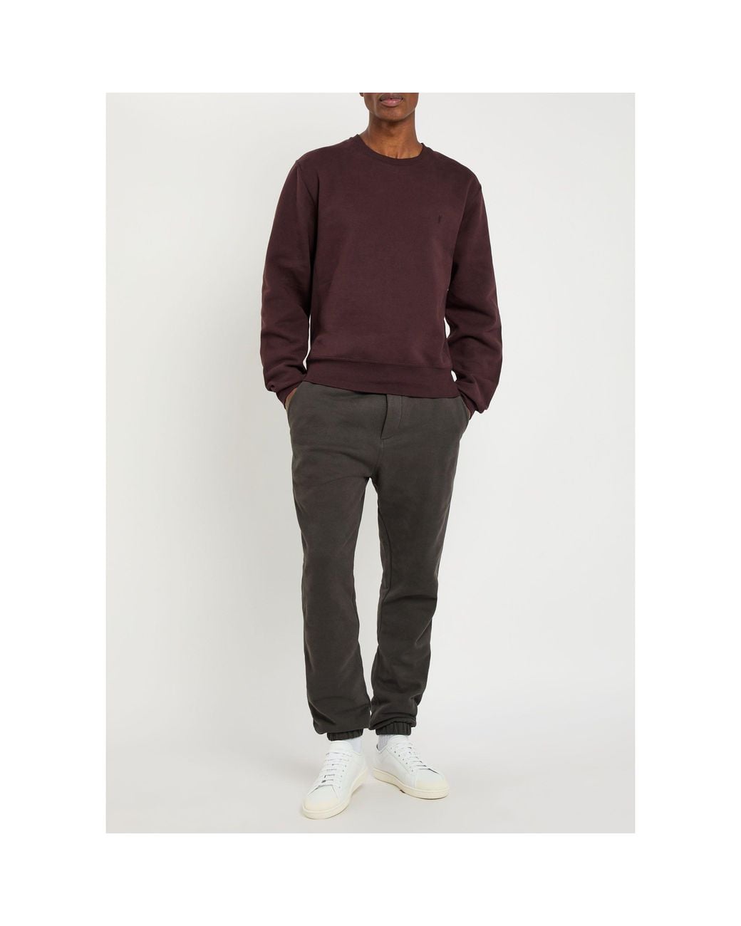 Saint Laurent Gray Drawstring Ankle Sweatpants for men