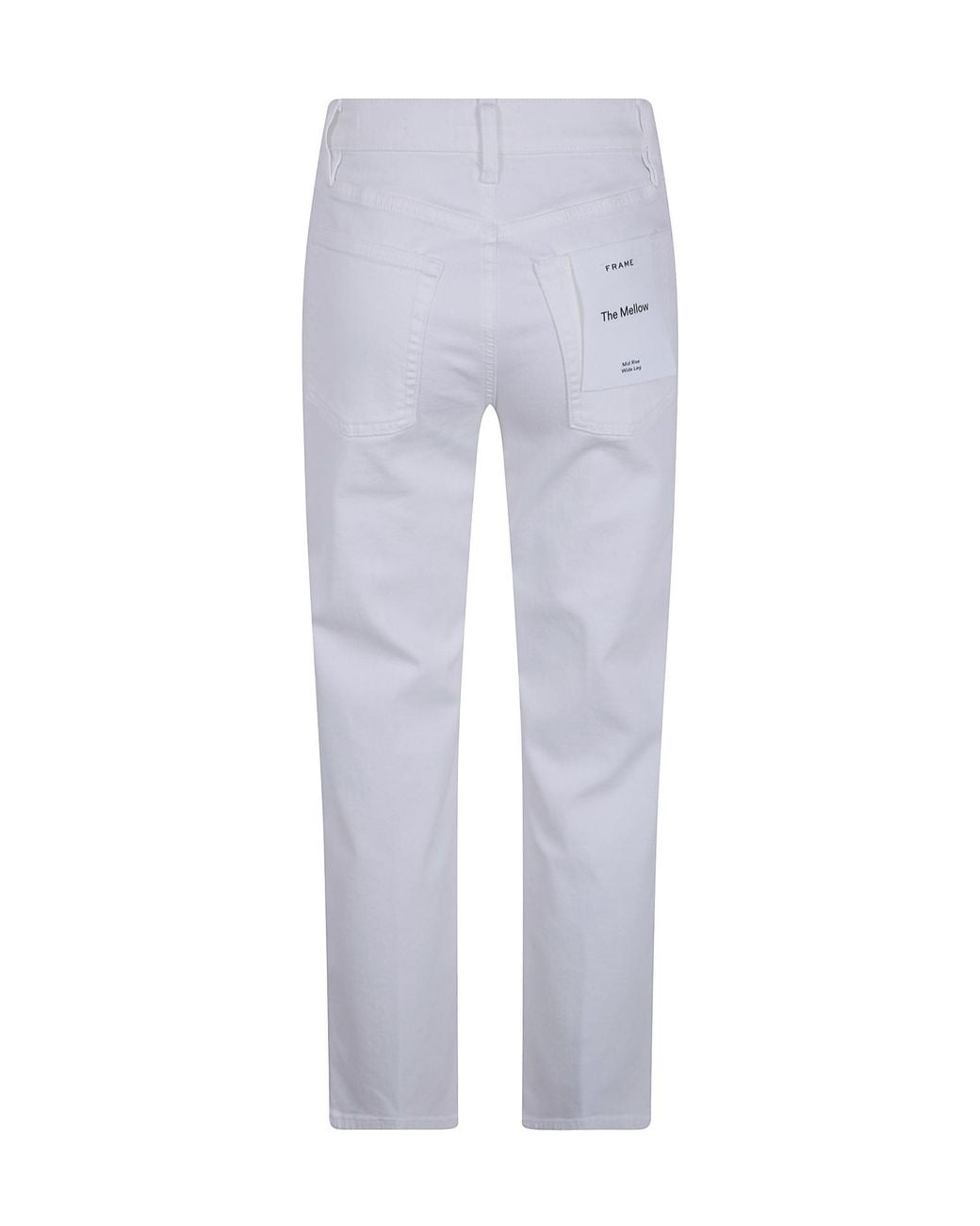 FRAME White Logo Patch Pants