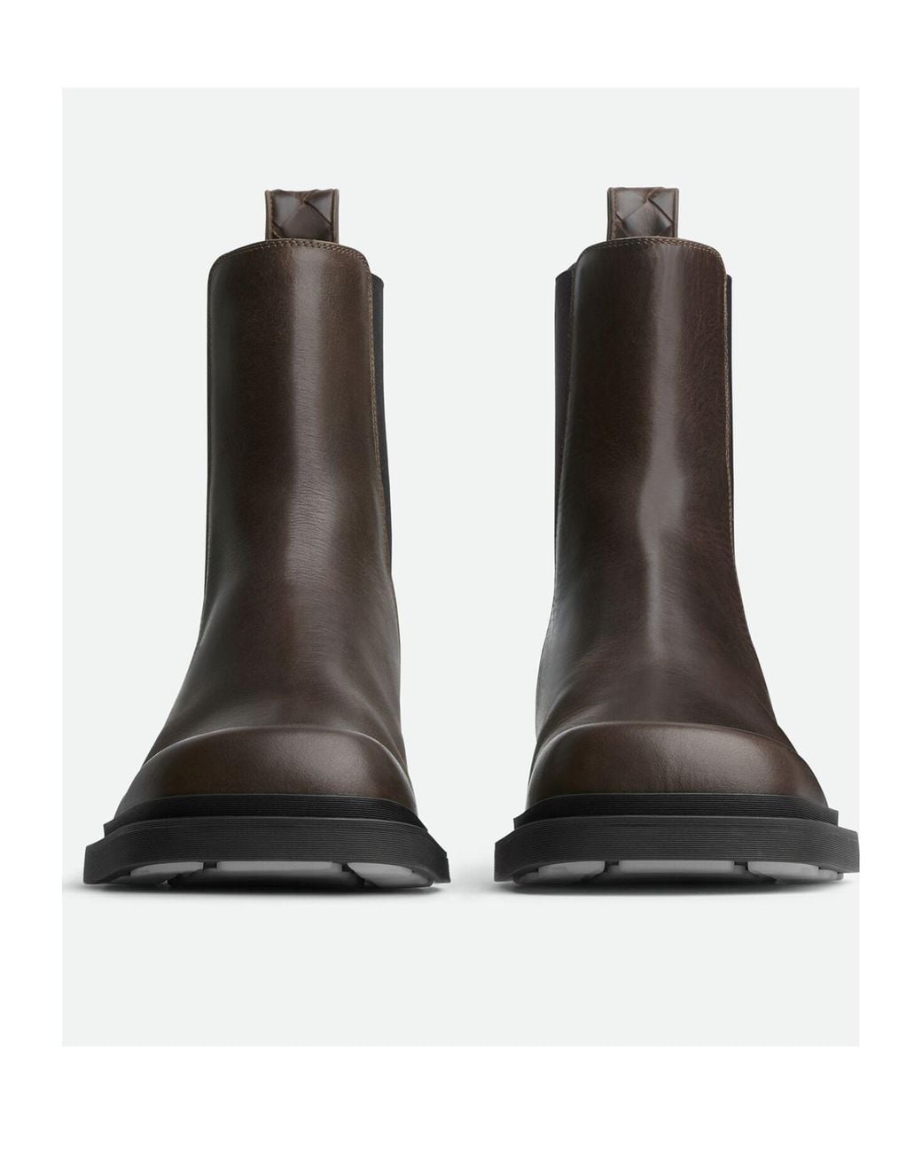 Bottega Veneta Black Ben Chelsea Square Toe Boots for men