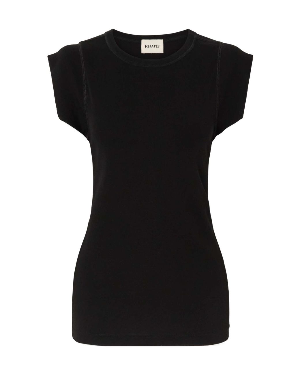 Khaite Black Cotton-Jersey T-Shirt