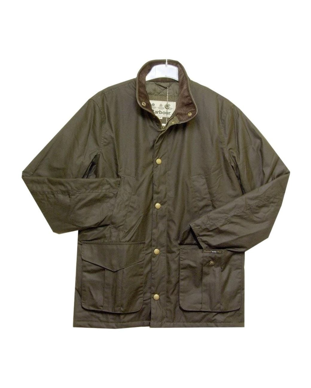 Barbour Green Hereford Waxed Jacket for men