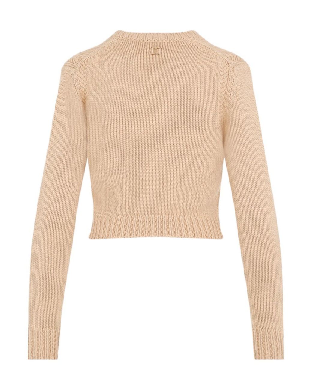 Chloé Natural Chloé Buttoned V-Neck Cardigan