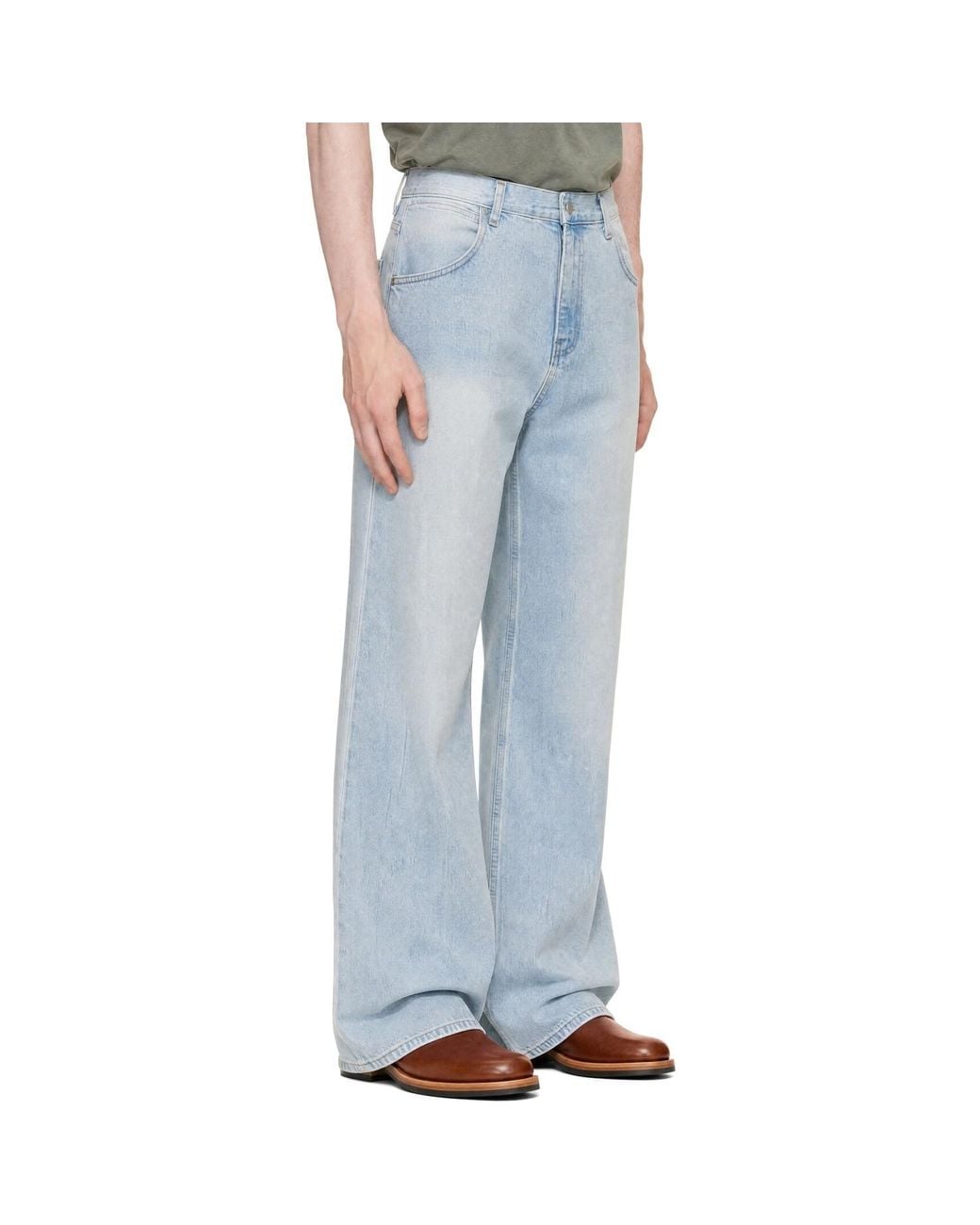 TONYWACK Blue Flared Jeans for men