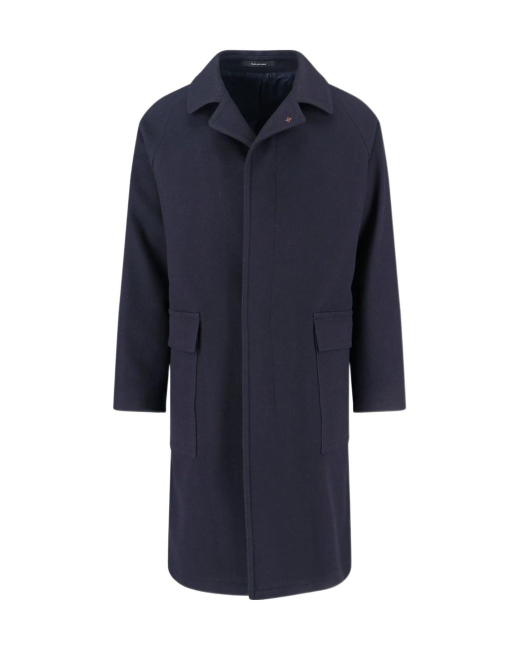 Tagliatore Blue Loyd Long-Sleeved Coat for men