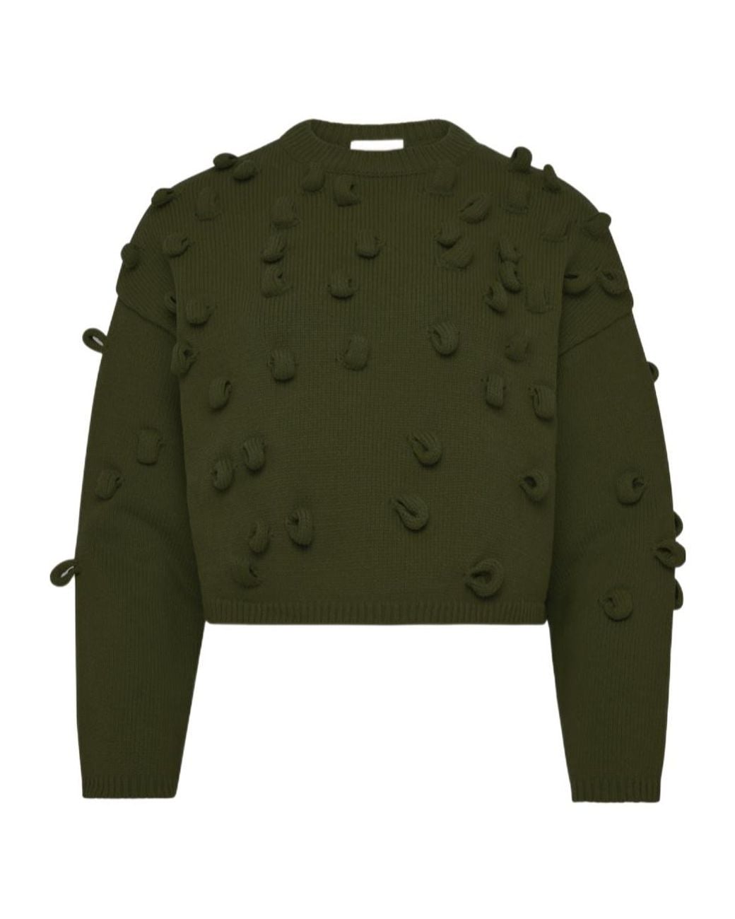 J.W. Anderson Green Jw Anderson Cropped Loop Jumper