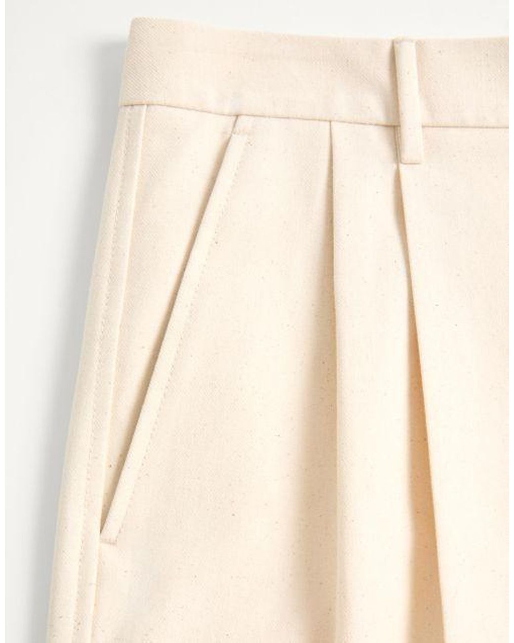 Valentino Natural Cotton Canvas Cuffed Bermuda Shorts for men