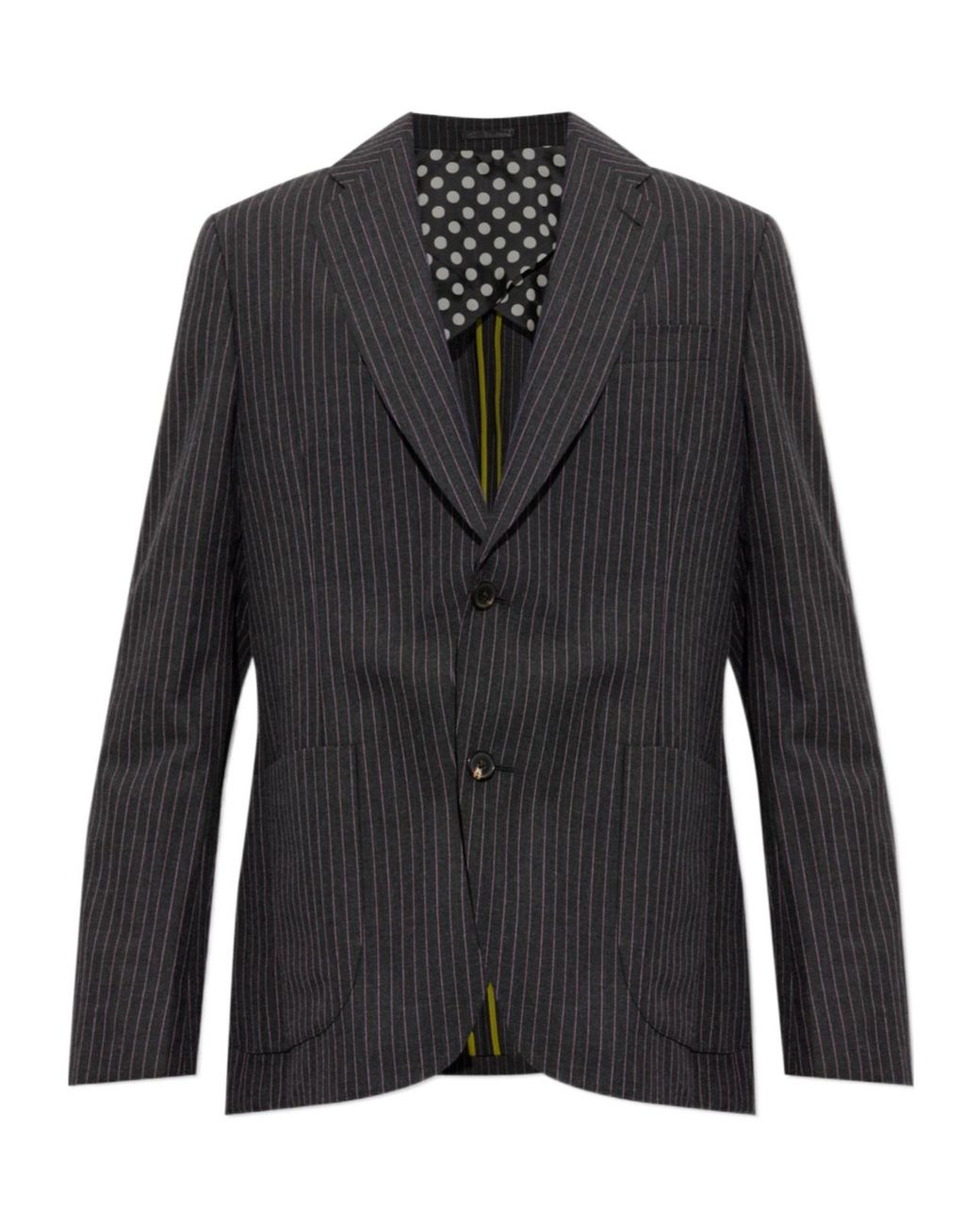 Paul Smith Black Pinstripe Single-Breasted Blazer for men
