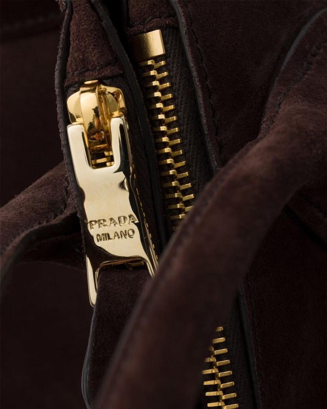 Prada Black Medium Suede Tote Bag
