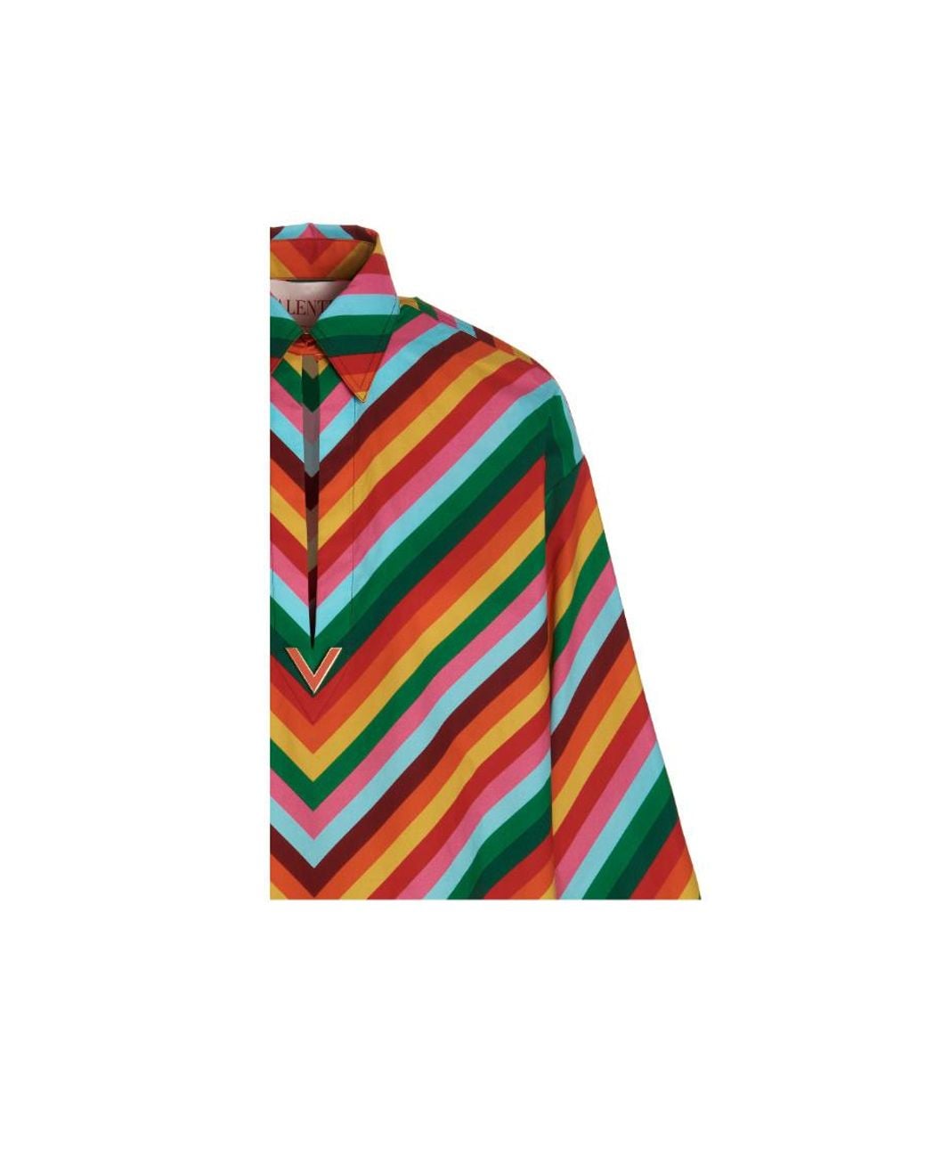 Valentino Multicolor Striped Shirt