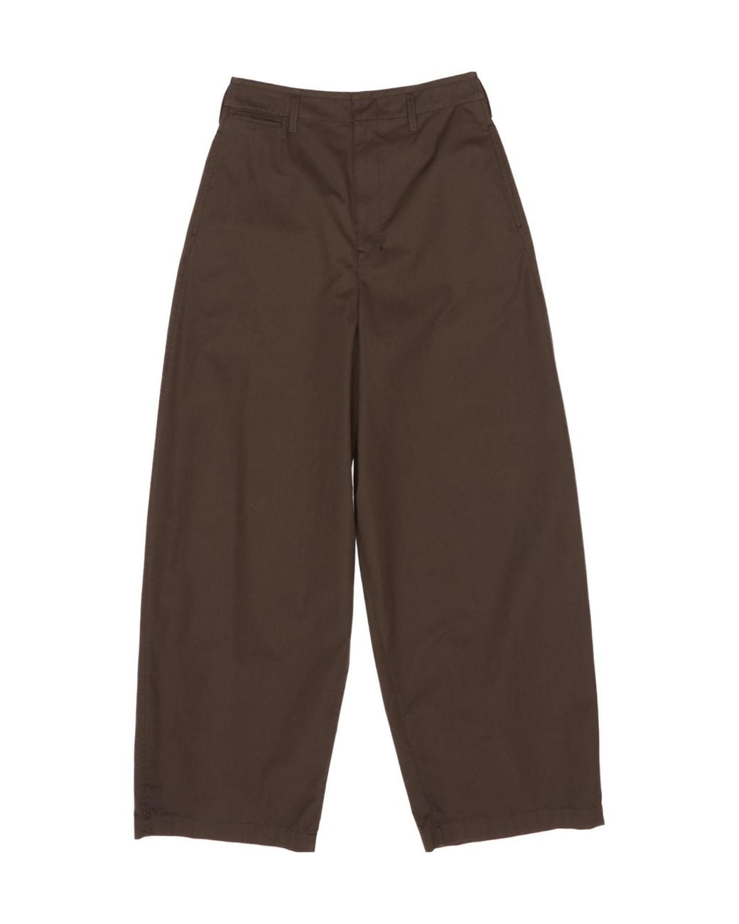 Lemaire Brown Wide Leg Chino Trousers
