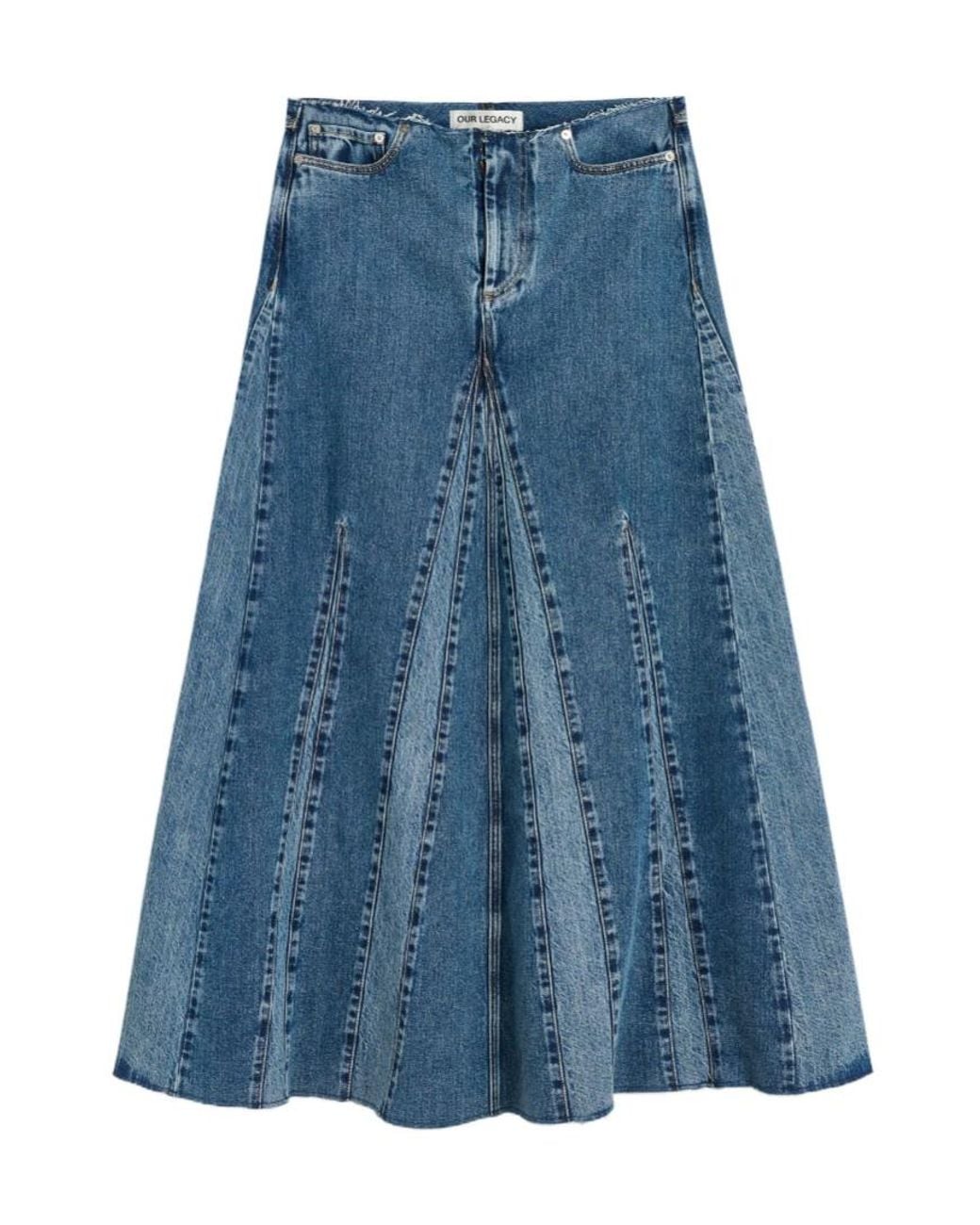 Our Legacy Blue Rebel Skirt