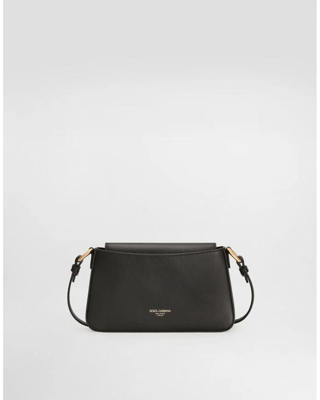 Dolce & Gabbana Black Logo Plaque Phone Bag