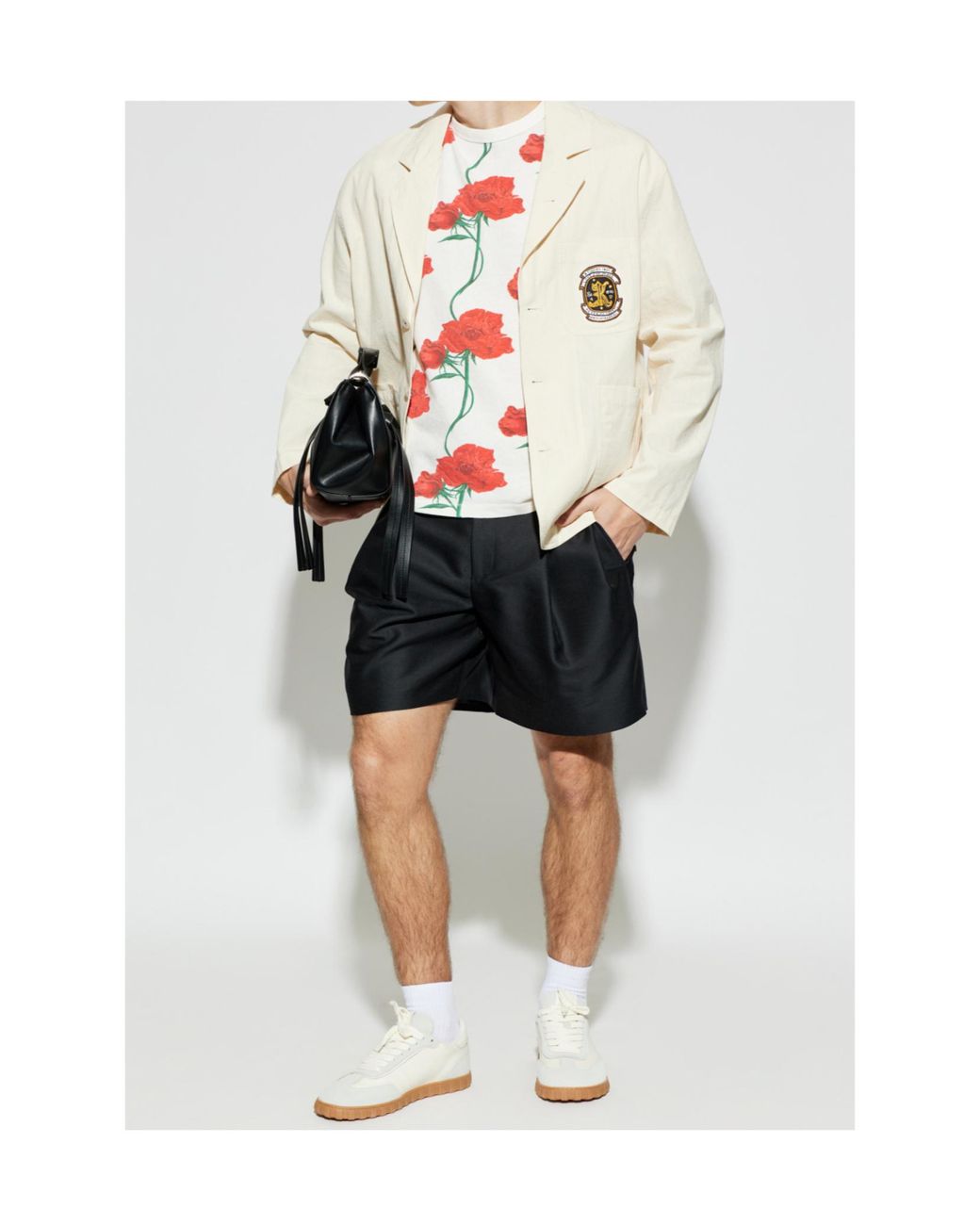 KENZO White Archive Rose Crewneck T-Shirt for men
