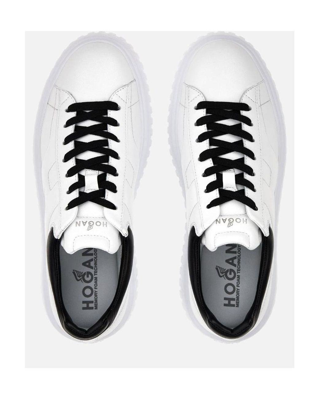 Hogan White H-Stripes/ Sneakers for men