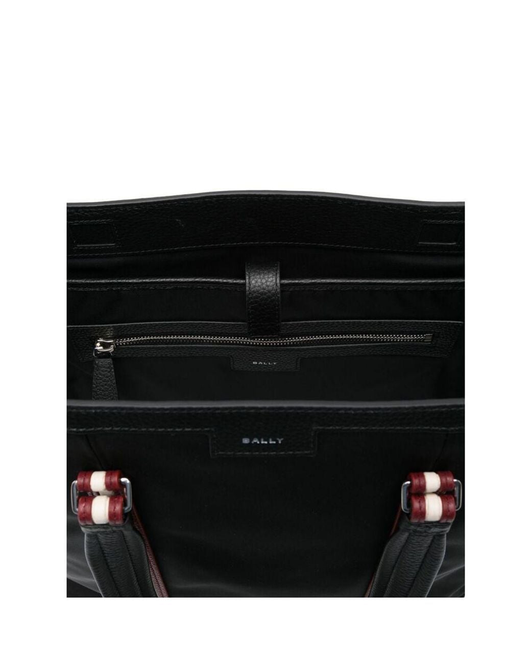 Bally Black Stripe-Detailed Tote Bag for men