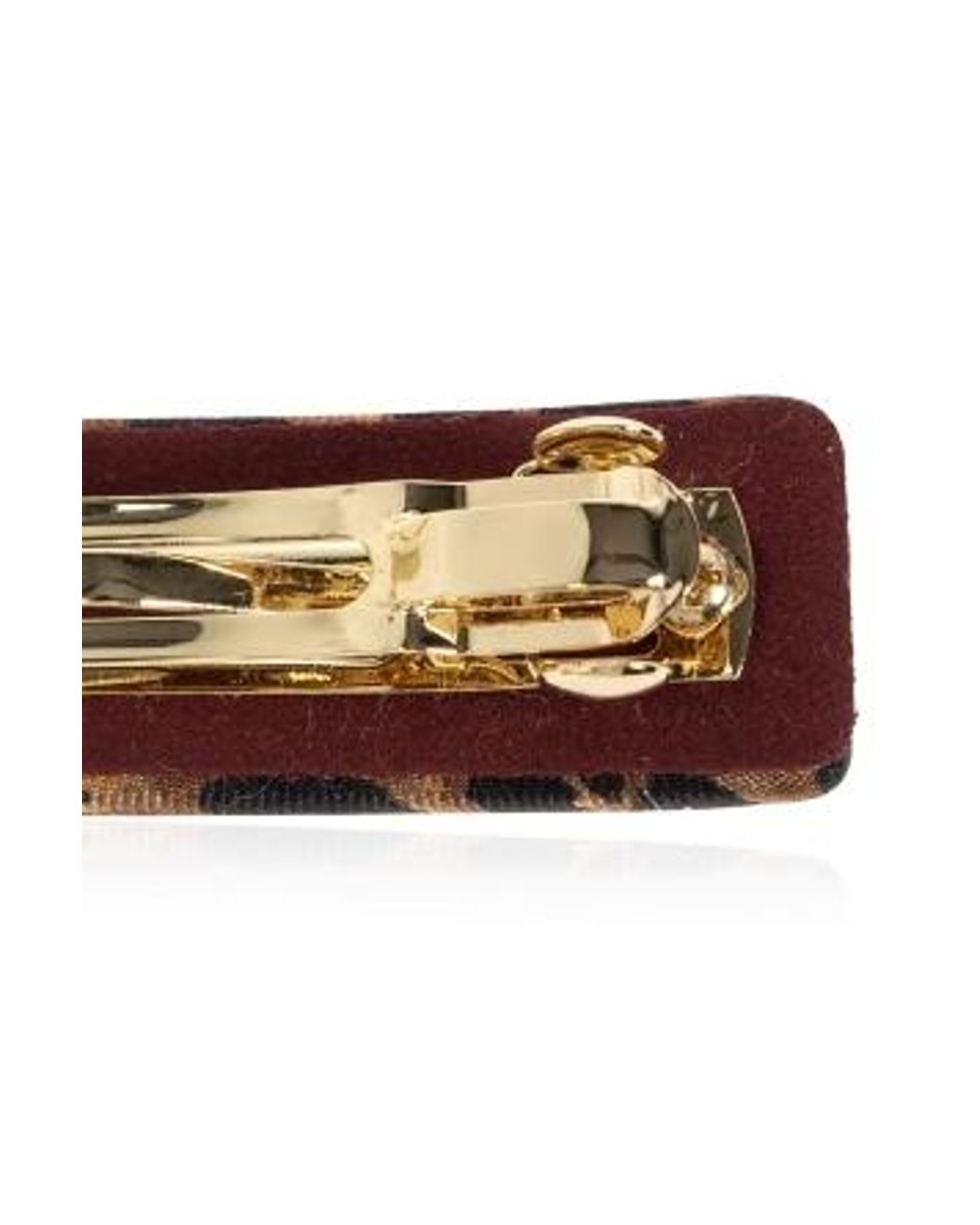Etro White Logo Embellished Hair Clip
