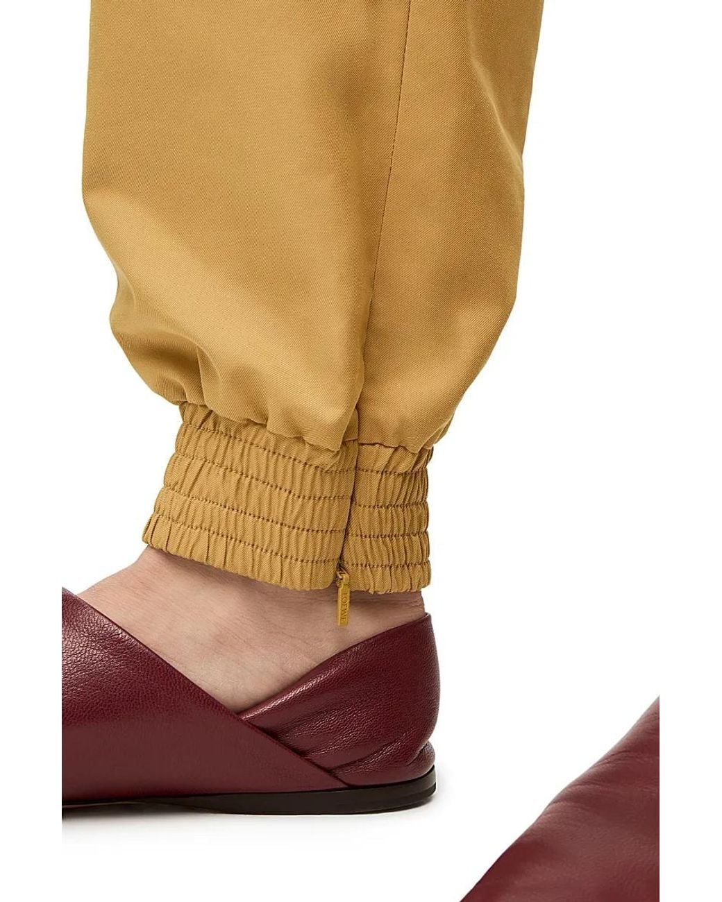 Loewe Yellow Elasticated-Waist Trousers