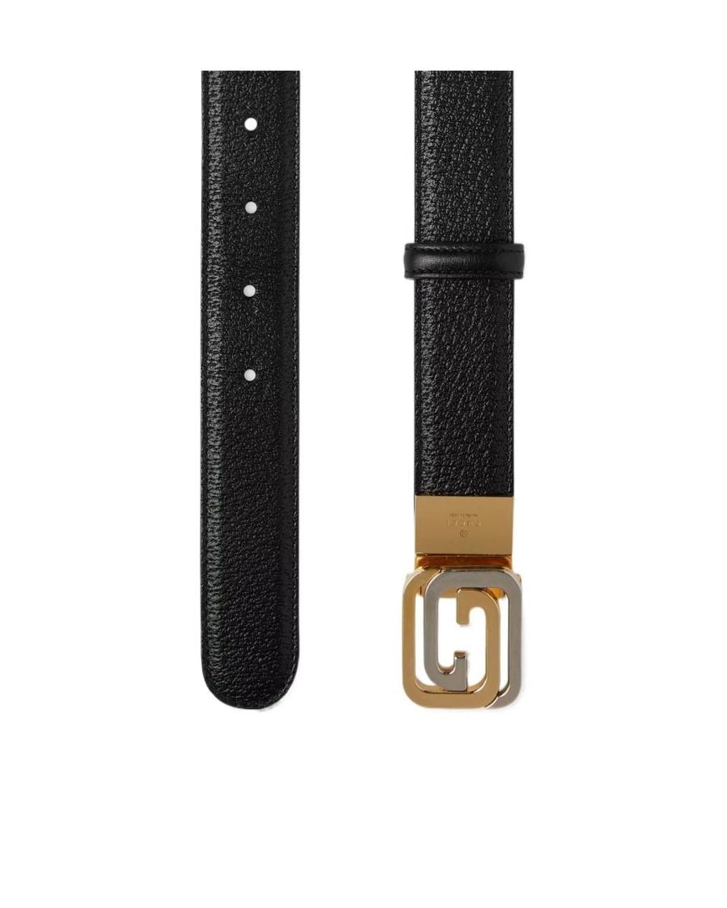 Gucci White Interlocking G Reversible Buckle Belt for men